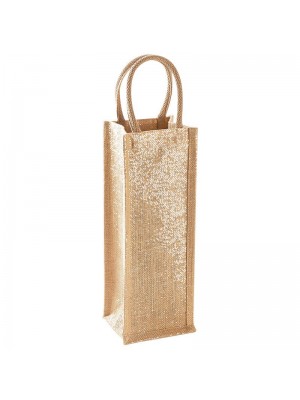 Shimmer Jute Bottle Bag Westford Mill 122 GSM